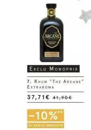 Monoprix Rhum offre