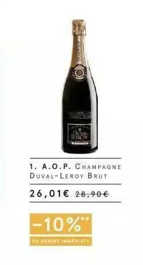 A.o.p. Champagne Duval-leroy Brut