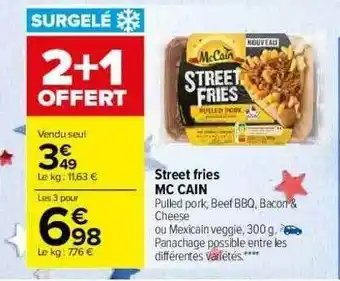 Carrefour Street Fries Mc Cain offre