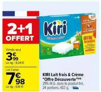 Carrefour Kiri Lait Frais & Crème offre