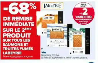 Carrefour Saumons Et Truites Fumés Labeyrie offre