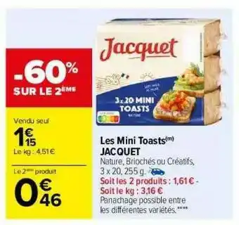 Les Mini Toasts Jacquet