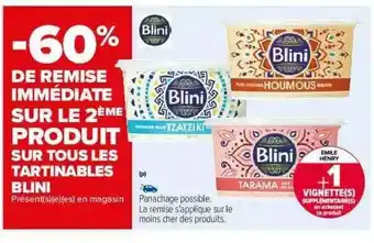 Carrefour Tartinables Blini offre