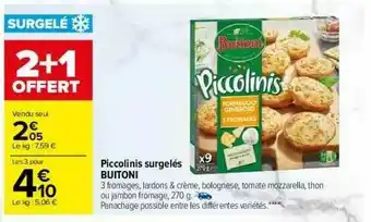 Piccolinis Surgelés Buitoni