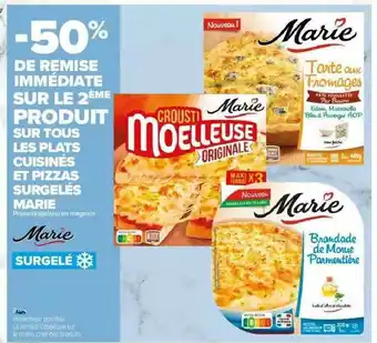 Carrefour Plats Cuisinés Et Pizzas Surgelés Marie offre