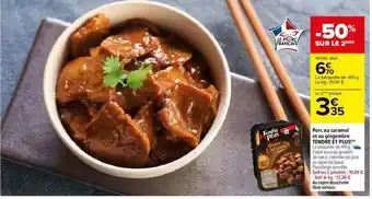Carrefour Porc Au Caramel Et Au Gingembre Tendre Et Plus offre