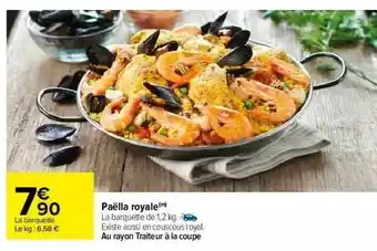 Carrefour Paëlla Royale offre