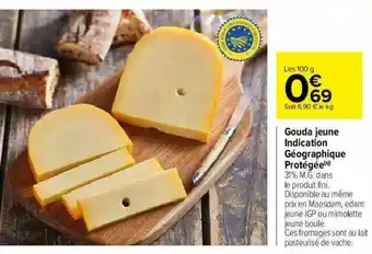 Gouda Jeune Indication Géographique Protégée