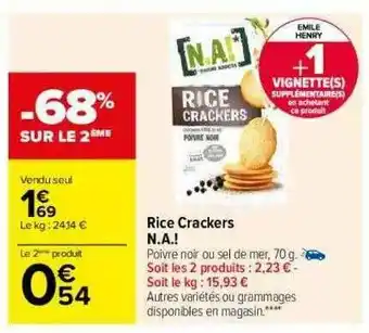 Carrefour Rice Crackers N.a.! offre