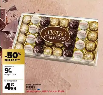 Carrefour Boîte Collection Ferrero offre