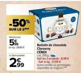 Ballotin De Chocolats Cheverny Cémoi