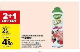 Carrefour Sirop Arômes Naturels Teisseire offre