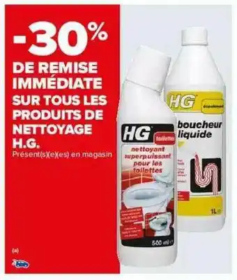 Carrefour Produits De Nettoyage H.g. offre