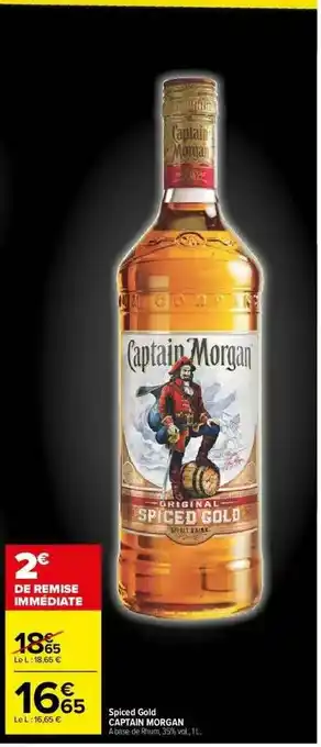 Carrefour Spiced Gold Captain Morgan offre