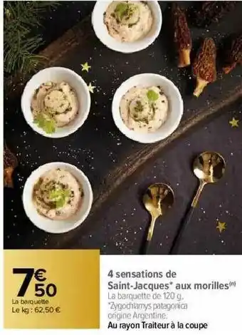 4 Sensations De Saint-jacques Aux Morilles