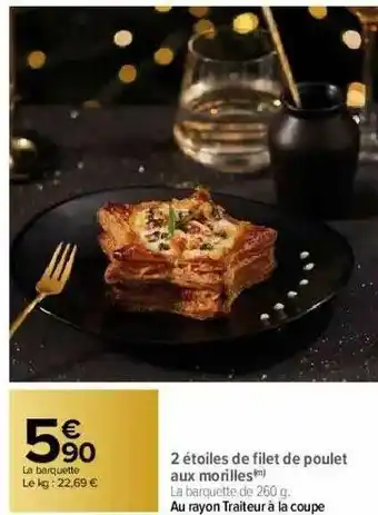 2 étoiles De Filet De Poulet Aux Morilles