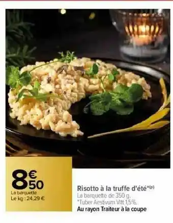 Risotto à La Truffe D'été