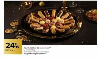 Carrefour Assortiment De 50 Petits Fours offre