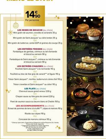Carrefour Menu offre
