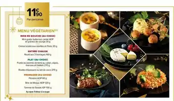 Carrefour Menu Végétarien offre