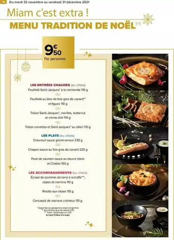 Carrefour Menu Tradition De Noël offre