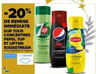 Carrefour Concentrés Pepsi, 7up Et Lipton Sodastream offre