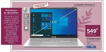 Carrefour Ordinateur Portable Asus offre