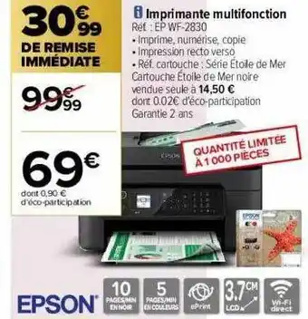 Carrefour Imprimante Multifonction Epson offre