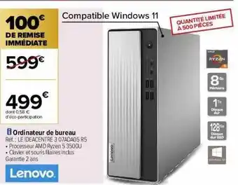 Ordinateur De Bureau Lenovo