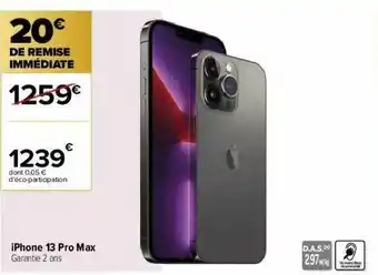 Carrefour IPhone 13 Pro Max offre