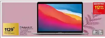 Carrefour MacBook Air 13 offre