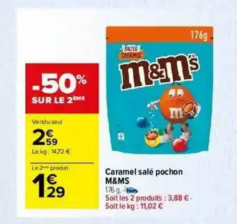 Carrefour Market Caramel Salé Pochon M&m's offre