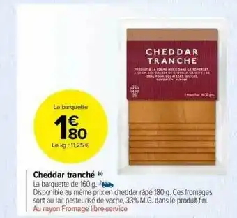 Cheddar Tranché
