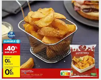 Carrefour Market Potatoes Surgelées Carrefour Classic' offre