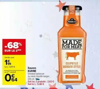 Carrefour Market Sauces Kühne offre