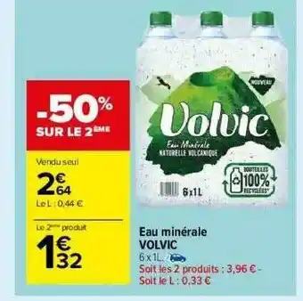 Carrefour Market Eau Minérale Volvic offre
