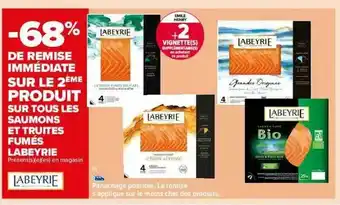 Carrefour Market Saumons Et Truites Fumés Labeyrie offre
