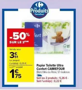 Carrefour Market Papier Toilette Ultra Confort Carrefour offre