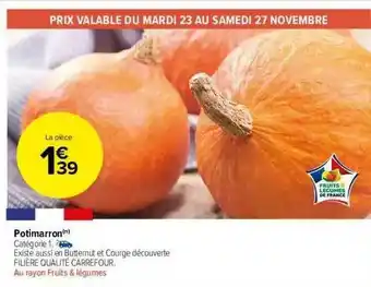 Carrefour Market Potimarron offre