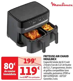 Auchan MOULINEX Friteuse air chaud offre