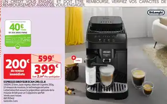 Auchan DELONGHI Espresso broyeur ecam 290.51.b offre