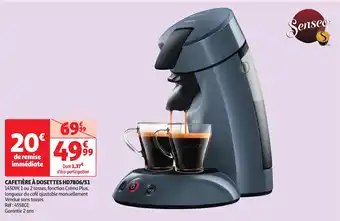 Auchan SENSEO Cafetière à dosettes hd7806/51 offre