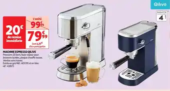 Auchan QILIVE Machine espresso offre