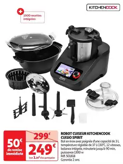 Auchan KITCHENCOOK Robot cuiseur cuisio spirit offre