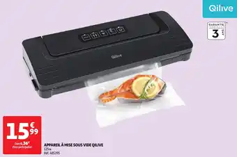 Auchan QILIVE Appareil à mise sous vide offre