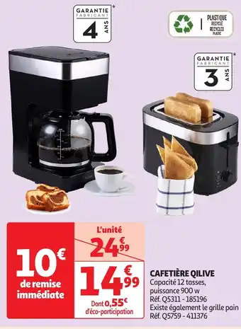 Auchan QILIVE Cafetière offre