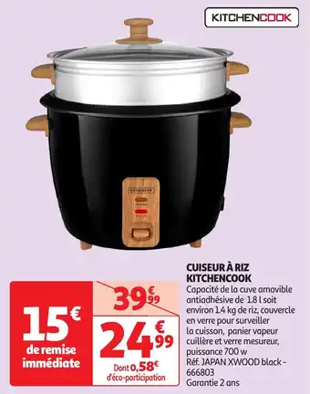 Auchan KITCHENCOOK Cuiseur à riz offre