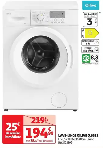 Auchan QILIVE Lave-linge offre