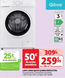 Auchan QILIVE Lave-linge offre