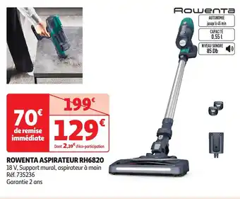 Auchan ROWENTA Aspirateur rh6820 offre